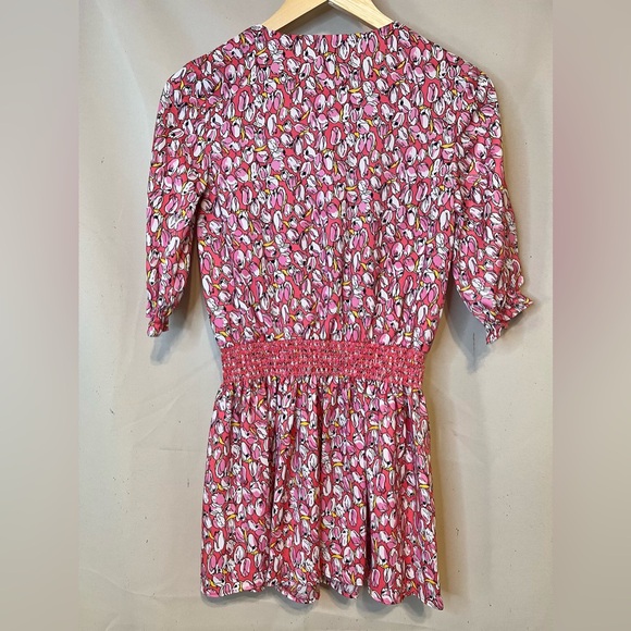 Juicy Couture Pink Smocked Waist Mini Dress - Picture 3 of 6